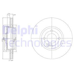 Гальмівний диск Delphi BG3661C