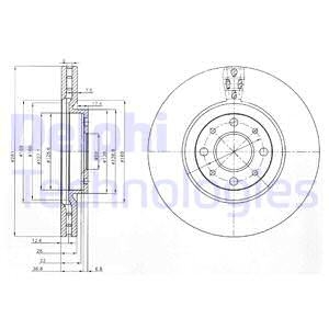 Тормозной диск Delphi BG3699