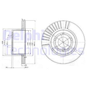 Тормозной диск Delphi BG3737C