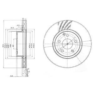 Гальмівний диск Delphi BG3756