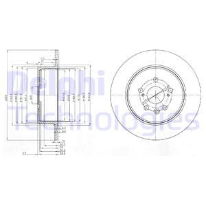 Тормозной диск Delphi BG3777