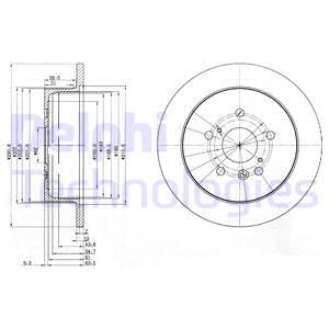 Тормозной диск Delphi BG3779