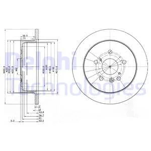 Тормозной диск Delphi BG3779