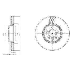 Гальмівний диск Delphi BG3784