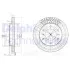 Диск тормозной MITSIBISHI Pagero "F D=290mm "99-06 Delphi BG3812 (фото 1)