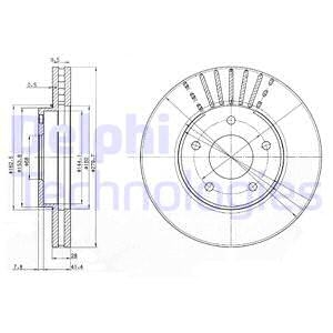 Гальмівний диск Delphi BG3816