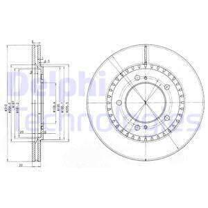 Тормозной диск Delphi BG3821