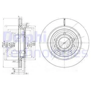 Тормозной диск Delphi BG3886C (фото 1)