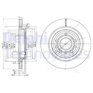Гальмівний диск Delphi BG3886C