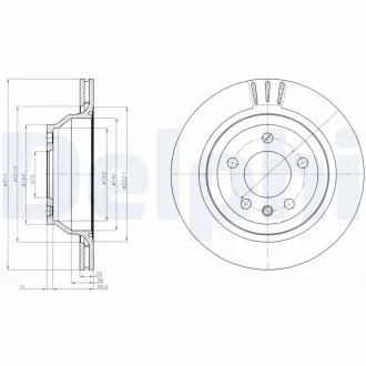 Тормозной диск Delphi BG3894