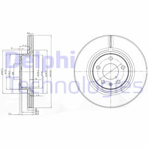Тормозной диск Delphi BG3942 (фото 1)
