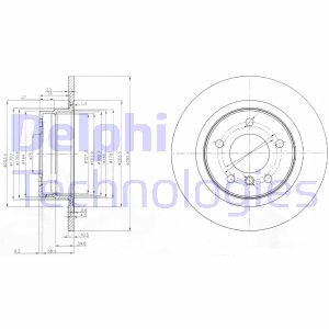 Тормозной диск Delphi BG3960