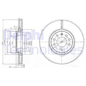 Тормозной диск Delphi BG3973