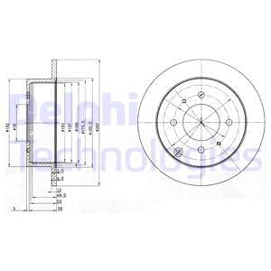 Гальмівний диск Delphi BG4010