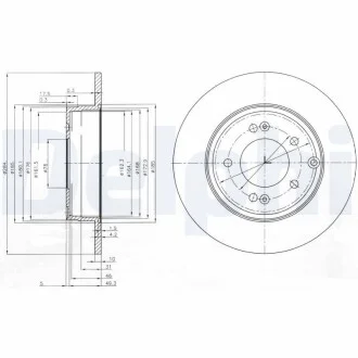 Гальмівний диск Delphi BG4012
