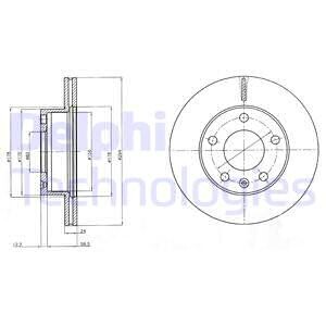 Тормозной диск Delphi BG4023