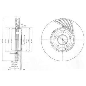 Гальмівний диск Delphi BG4029