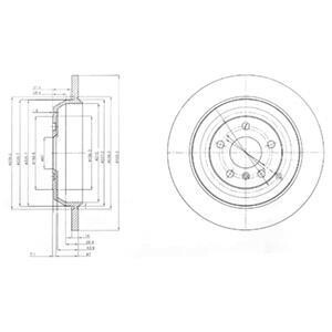 Гальмівний диск Delphi BG4031