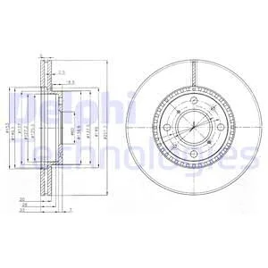Тормозной диск Delphi BG4049C