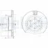 Диск тормозной TOYOTA Land cruiser "F D=338mm "03>> Delphi BG4052 (фото 1)
