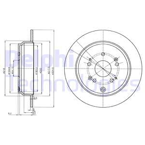 Гальмівний диск Delphi BG4064C