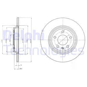 Тормозной диск Delphi BG4081C