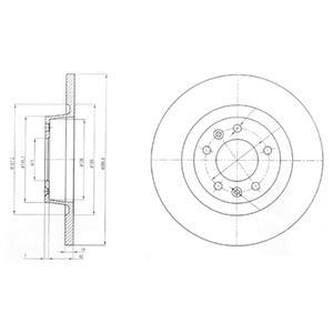 Гальмівний диск Delphi BG4085