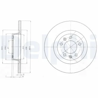 Гальмівний диск Delphi BG4085