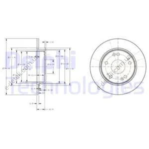 Тормозной диск Delphi BG4118C (фото 1)