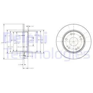 Гальмівний диск Delphi BG4118C