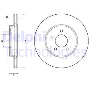 Тормозной диск Delphi BG4120