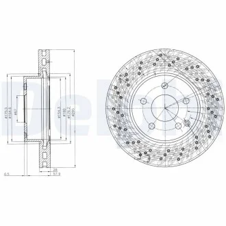 Тормозной диск Delphi BG4142C