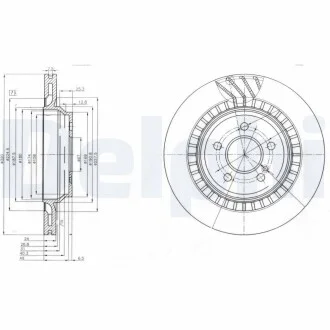 DELPHI DB диск гальмівний задній 320*24 W221 Delphi BG4144