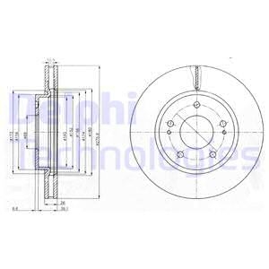 Гальмівний диск Delphi BG4147