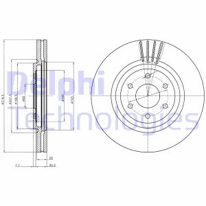 Тормозной диск Delphi BG4176C (фото 1)