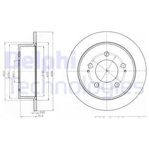 Тормозной диск Delphi BG4220