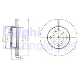 Тормозной диск Delphi BG4271C