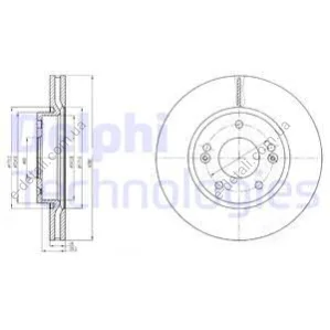 Тормозной диск Delphi BG4281C (фото 1)