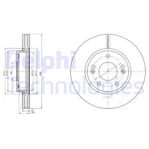 Тормозной диск Delphi BG4281C