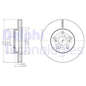 Гальмівний диск Delphi BG4290