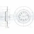 DELPHI MAZDA диск гальм. задн.Mazda 6 2.3 Delphi BG4318 (фото 1)