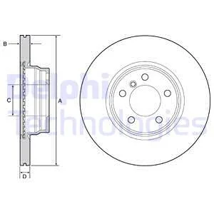 Тормозной диск Delphi BG4458C