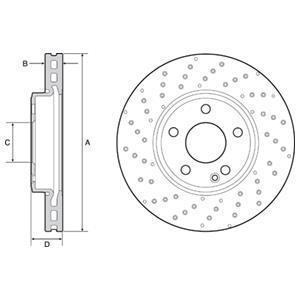 Гальмівний диск Delphi BG4657C