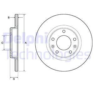 Тормозной диск Delphi BG4661C