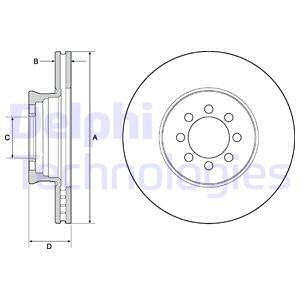 Тормозной диск Delphi BG4679C