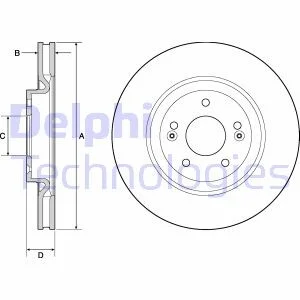 Гальмівний диск Delphi BG4683C