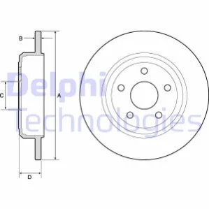 Тормозной диск Delphi BG4772C (фото 1)