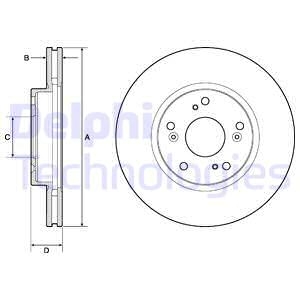 Гальмівний диск Delphi BG4774C