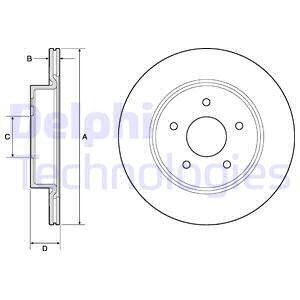 Тормозной диск Delphi BG4779C