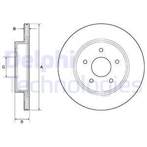Тормозной диск Delphi BG4779C